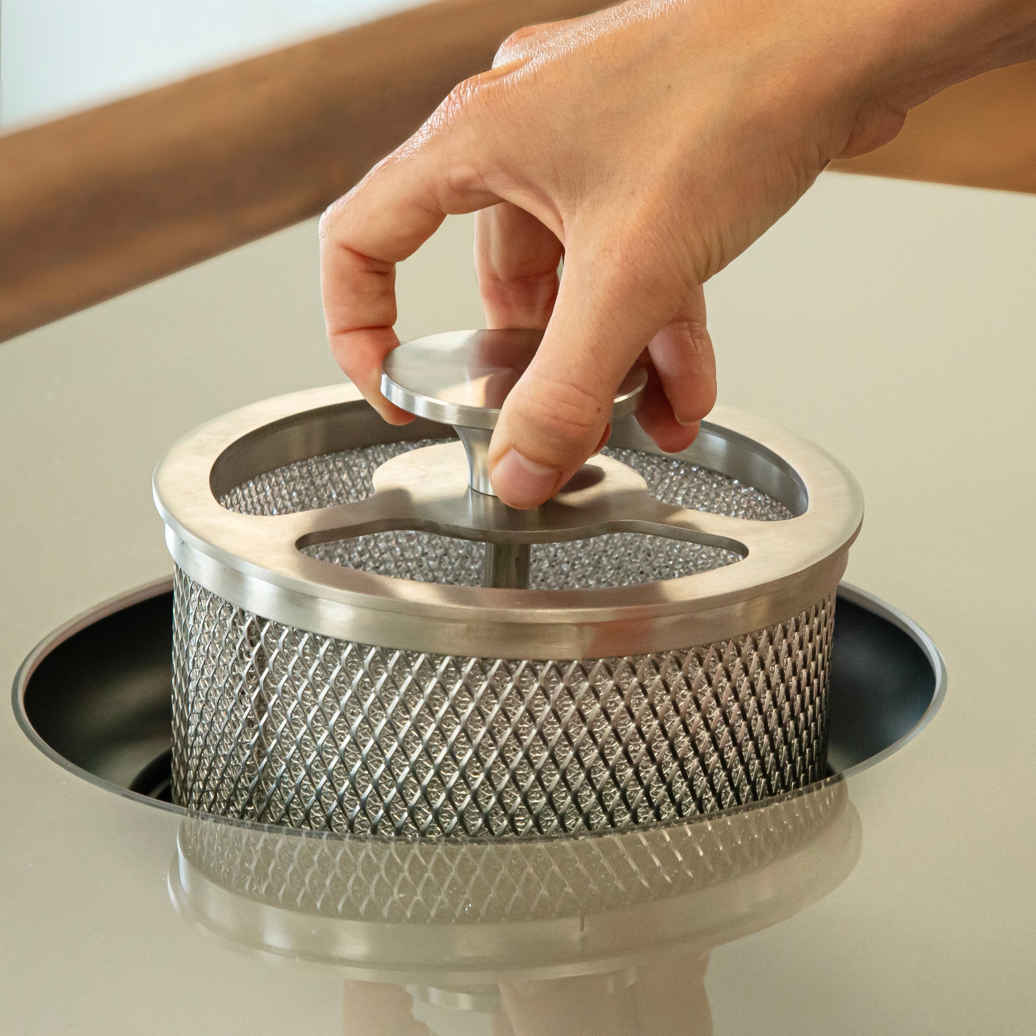 inductiekookplaat met afzuiging in kleur